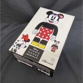 Unopened MEDICOM TOY BEAR BE@R BRICK MINNIE MOUSE, Box Urso de brinquedo Medicom fechado Be@R Brick Minnie Mouse, caixa