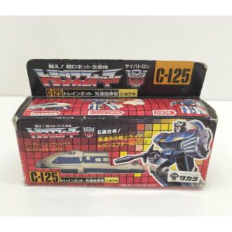 PROMOTION. EXC+5 Takara Transformers Shouki Trainbot C-125 Action Figure, Box EXC+5 타카라 트랜스포머 Shouki Trainbot C-125 액션피규어, 상자 Takara