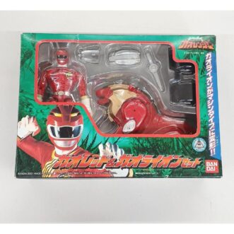 PROMOTION. 未開封 Bandai 高紅 & 高獅套裝恐龍戰隊動作玩偶，盒裝 미개봉 반다이 가오 레드 & 가오 라이온 세트 파워 레인저, 상자 Bandai UNOPENED Bandai Gao Red & Gao Lion Set Power Rangers Figure, Box from Japan