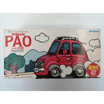 PROMOTION. NEAR MINT 米澤日產 Pao RC 車、包裝盒、說明書 RARE NEAR MINT Yonezawa Nissan Pao Radio Controlled Car, Box, Manual from Japan