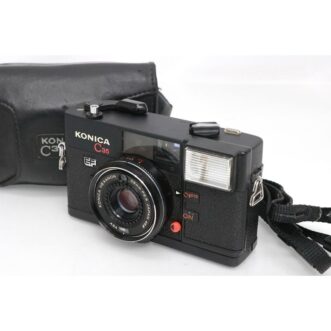 EXC+5 Konica C35 EF 35mm Film Point and Shoot Camera, Case, Strap EXC+5 코니카 C35 EF 35mm 필름 포인트 및 촬영 카메라, 케이스, 스트랩 Konica