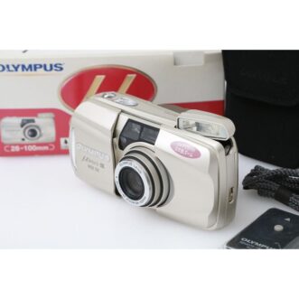 MINT Olympus μ mju III WIDE 100 35mm Film Point and Shoot Camera, Box, Manual 미사용 올림푸스 μ mju III WIDE 100 35mm 필름 포인트 앤 슛 카메라, 박스, 설명서