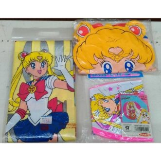 PROMOTION. UNOPEND BANDAI YUTAKA Sailor Moon Stars Doll, Beach Ball, Picnic Mat from Japan BANDAI YUTAKA 세일러문스타즈 인형, 비치볼, 피크닉 매트 미사용품