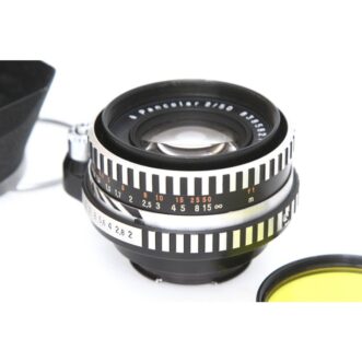 NEAR MINT Zeiss Ikon Pancolar 50mm f/2 Exakta Mount, Hood, Lens Filter ใกล้จะหมดแล้ว Zeiss Ikon Pancolar 50mm f/2 Exakta Mount, Hood, Lens Filter