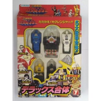 PROMOTION. RARE NEAR MINT Yutaka Deluxe Combined Invincible Shogun Kakuranger Power Rangers 稀有近全新 Yutaka 豪華組合無敵將軍 Kakuranger 電力別動隊可動人偶，盒裝