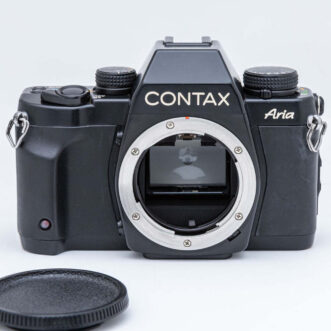 PROMOTION. EXC+5 CONTAX Aria 35mm Film SLR, Body Cap, Strap EXC+5 CONTAX 아리아 35mm 필름 SLR, 바디 캡, 스트랩 Aria