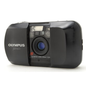 PROMOTION. EXC+5 Olympus mju Black Body 35mm Film Point and Shoot Camera from Japan กล้อง Olympus mju Black Body ฟิล์ม 35 มม. EXC+5 จากญี่ปุ่น