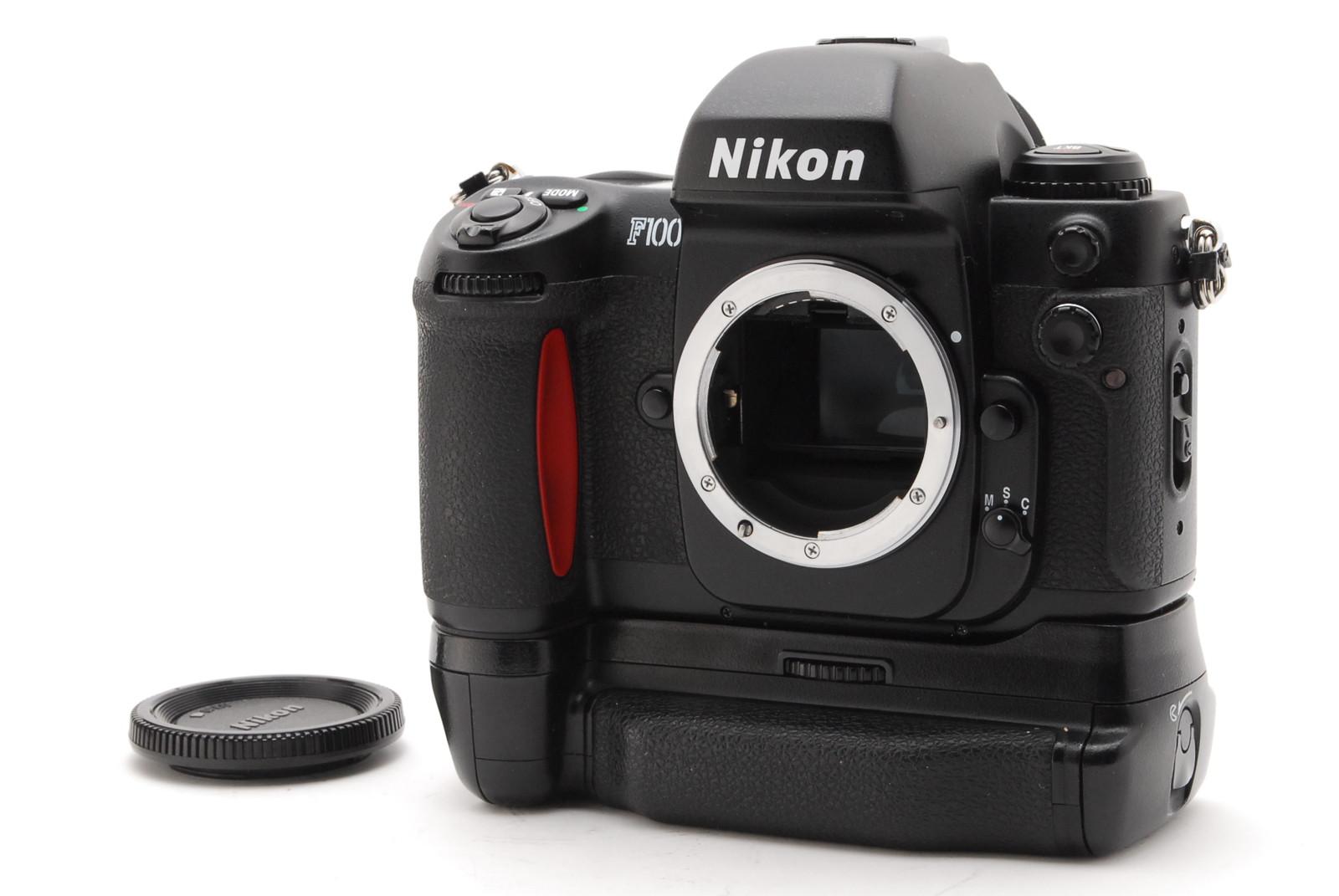 PROMOTION. NEAR MINT Nikon F100 35mm Film Camera SLR, MB-15, MF-12, Body Cap from Japan