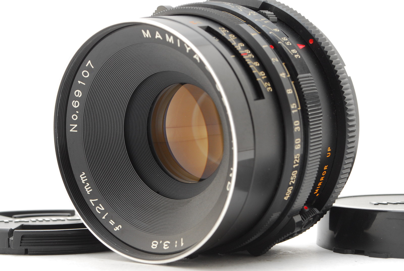 PROMOTION. EXC++++ MAMIYA Sekor NB 127mm f/3.8 for RB67 Pro S SD, Front Cap, Rear Cap from Japan
