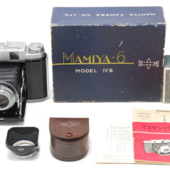 PROMOTION. EXC+4 Mamiya 6 MODEL IV B, Box, Manual, Hood, Lens Filter from Japan EXC+4 Mamiya 6 MODEL IV B，盒子，說明書，遮光罩，鏡頭濾鏡日本產