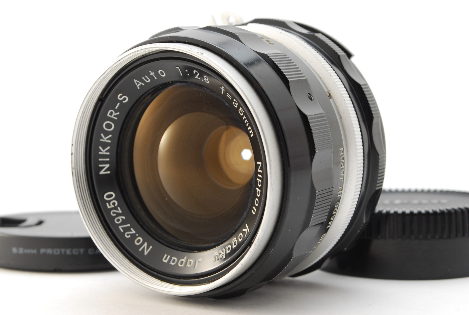 PROMOTION. EXC+++++ Nikon NIKKOR-S Auto 35mm f/2.8, Front Cap, Rear Cap from Japan