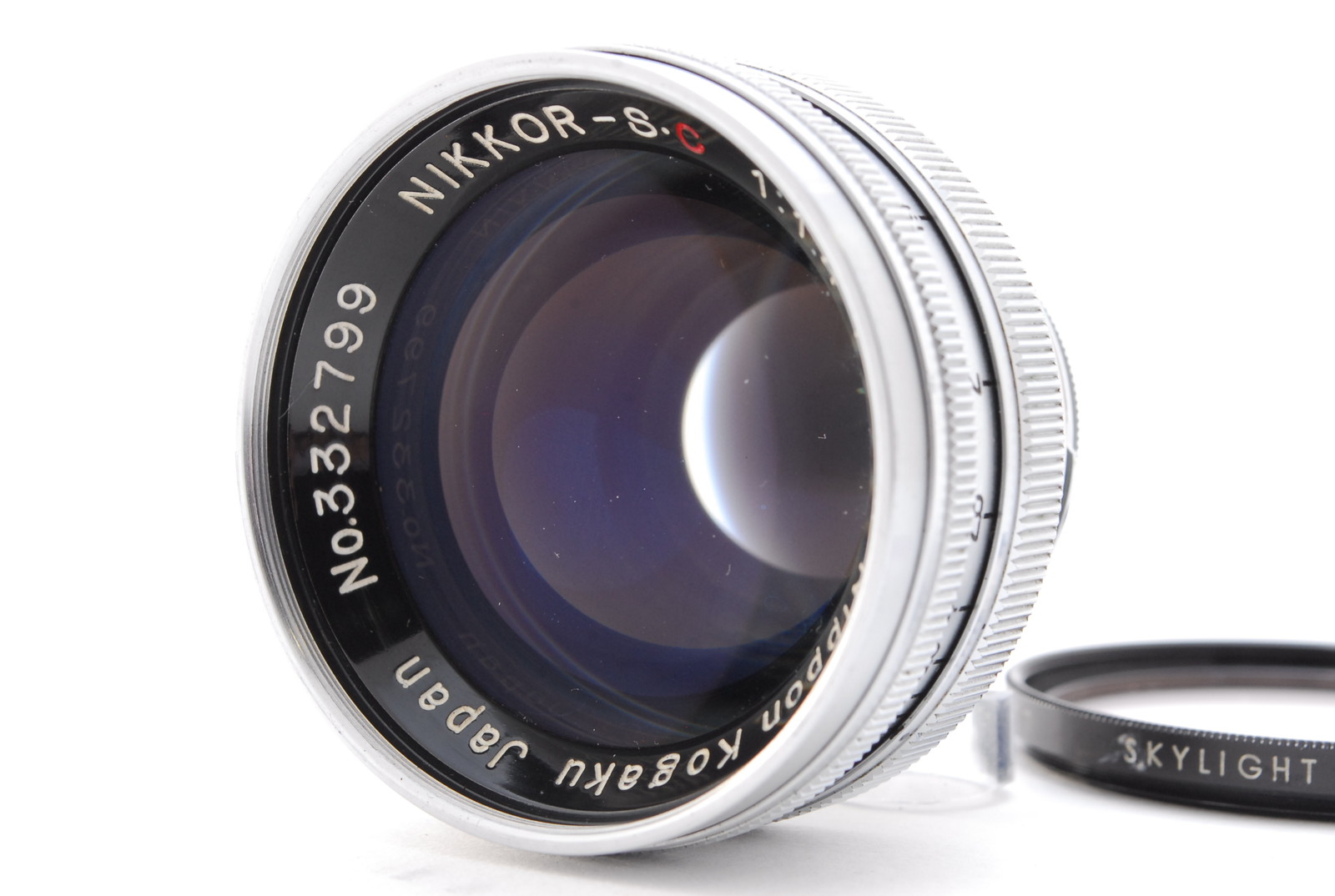 PROMOTION.   Share:  0 EXC+++++ Nippon Kogaku Nikon Nikkor S.C 5cm 50mm f/1.4 S mount, Lens Filter from Japan