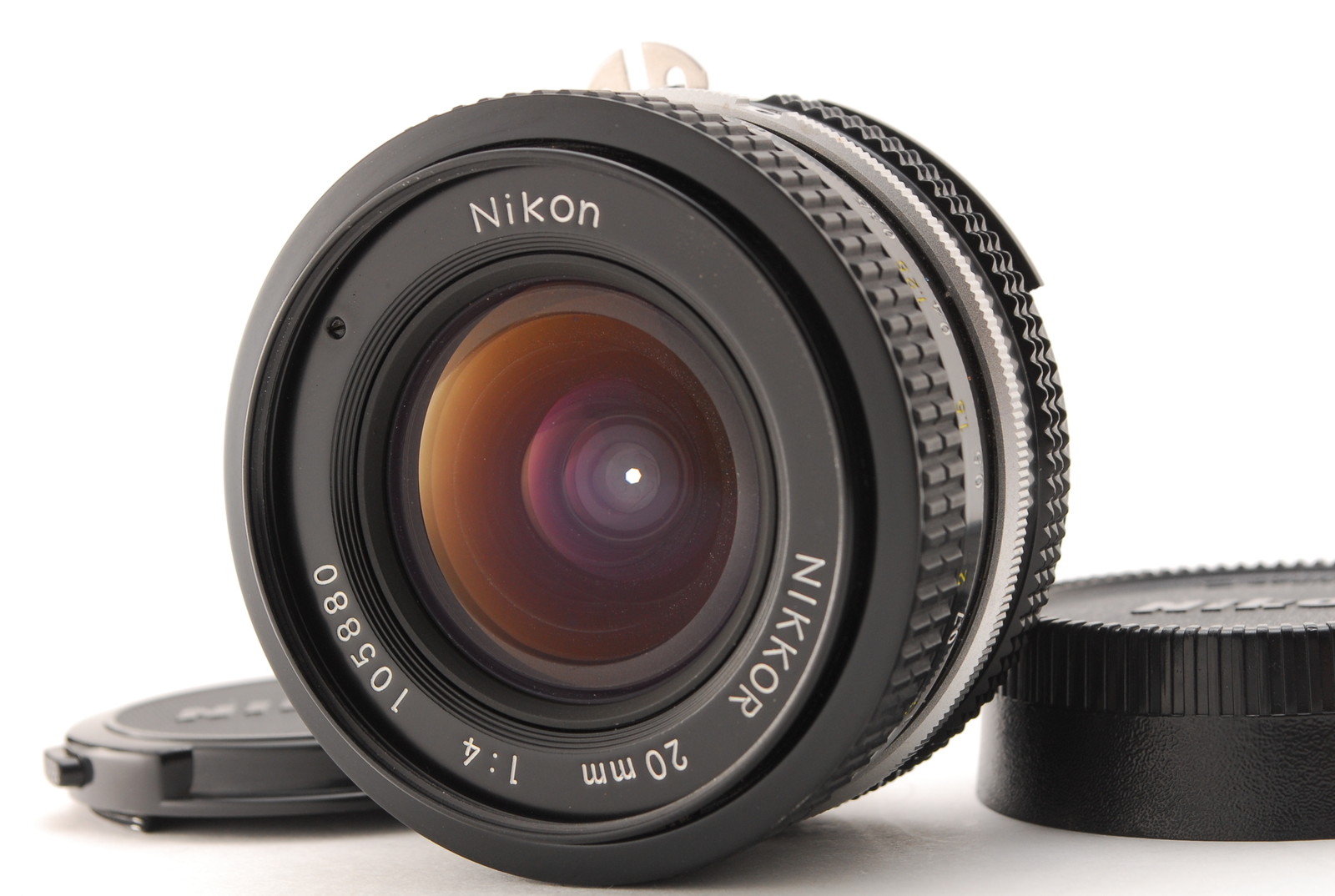 PROMOTION.😊 MINT NIKON NIKKOR 20mm f/4 Ai , Front Cap, Rear Cap from Japan