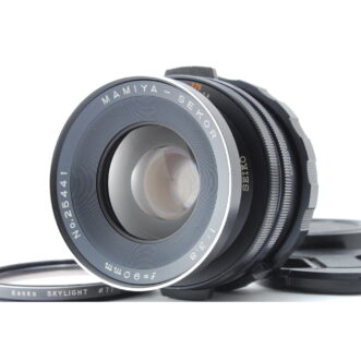 PROMOTION. EXC+5 Mamiya SEKOR 90mm f/3.8 for RB67, Front Cap, Rear Cap, Lens Filter EXC+5 Mamiya SEKOR 90mm f/3.8（适用于 RB67）、前盖、后盖、镜头滤镜