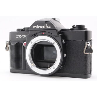 PROMOTION. NEAR MINT Minolta X-7 Black Body 35mm Film SLR Camera from Japan 近乎完好美能達 X-7 黑體 35 毫米膠卷單眼相機來自日本