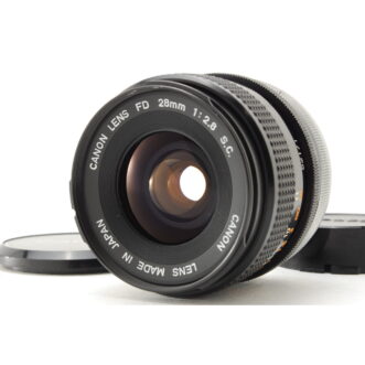 PROMOTION. NEAR MINT Canon FD 28mm f/2.8 S.C. SC, Front Cap, Rear Cap from Japan 近全新佳能 FD 28mm f/2.8 S.C. SC，前盖，后盖，日本制造