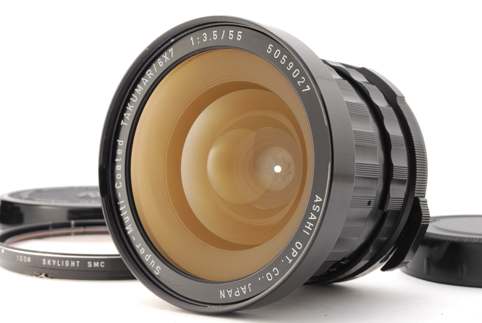PROMOTION. NEAR MINT Pentax Super Multi Coated TAKUMAR 6×7 55mm f/3.5 Lens Filter, Caps 니어 민트 펜탁스 슈퍼 멀티 코팅 TAKUMAR 6×7 55mm f/3.5 SMC for 6×7 67II, 렌즈 필터, 전면 캡, 후면 캡