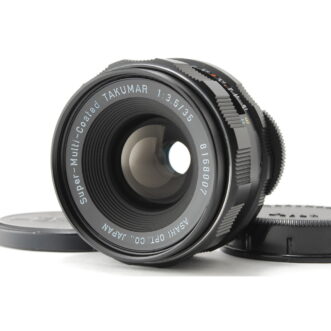 Pentax Super-Multi-Coated Takumar 35mm f/3.5 M42, quase perfeita, tampa frontal, tampa traseira NEAR MINT Pentax Super-Multi-Coated Takumar 35mm f/3.5 M42, Front Cap, Rear Cap