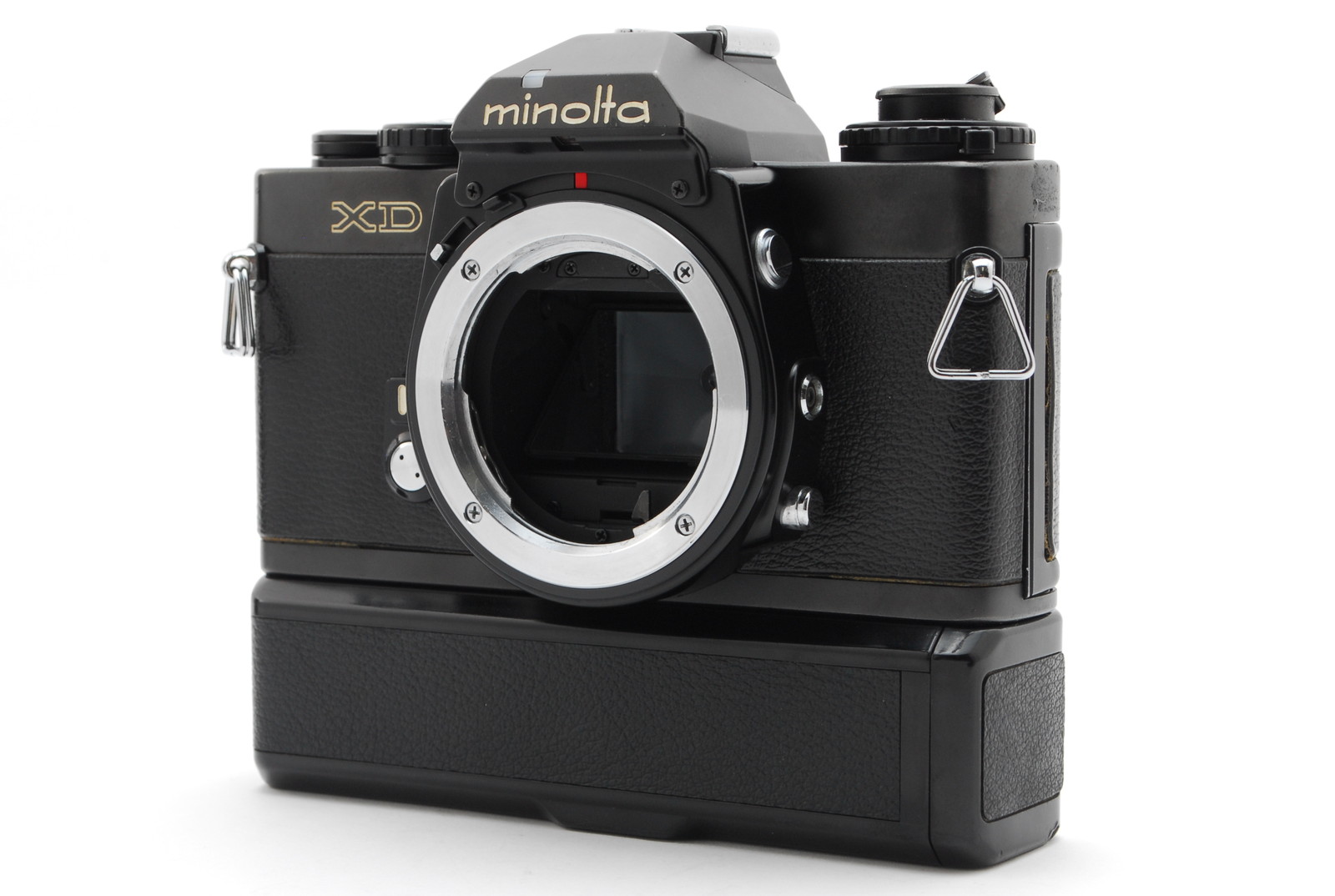 PROMOTION. NEAR MINT Minolta XD Black Body 35mm Film Camera SLR, AUTO WINDER D from Japan