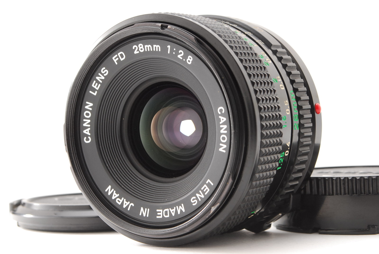 PROMOTION. NEAR MINT Canon New FD 28mm f/2.8, Front Cap, Rear Cap Wide Angle Manual Focus Lens from Japan
