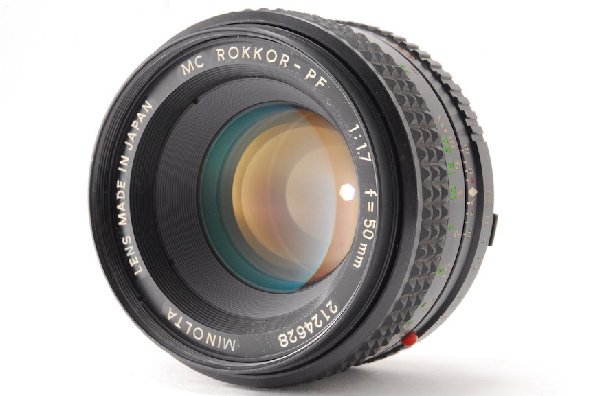PROMOTION. EXC++++ Minolta MC ROKKOR PF 50mm f/1.7 MF Lens from Japan