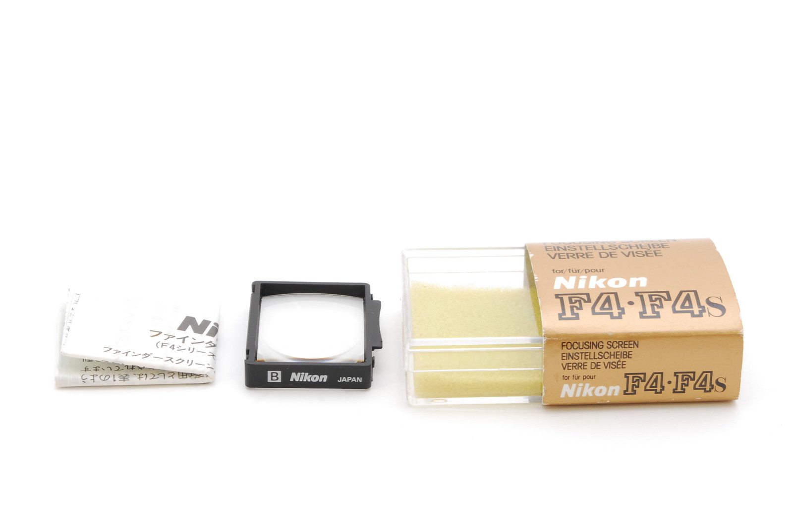 PROMOTION. MINT NIKON Focusing Screen Type B for Nikon F4 F4s, Box, Manual, Case from Japan