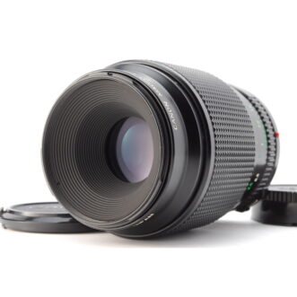 EXC+5 Canon NEW FD 100mm f/4 Macro Lens, Front Cap, Rear Cap Ships from Japan Lente macro Canon EXC+5 NOVA FD 100mm f/4, tampa frontal, tampa traseira, enviada do Japão
