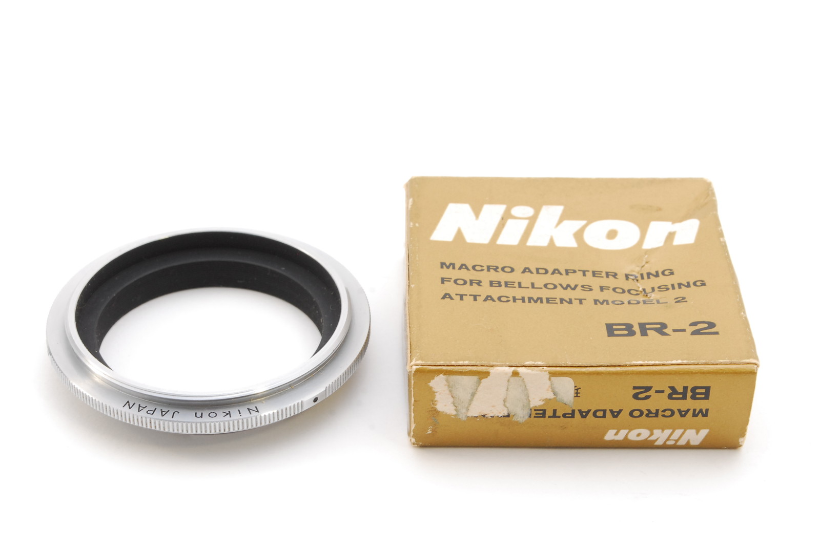 PROMOTION. NEAR MINT Nikon MACRO ADAPTER RING BD-2 for BELLOWS FOCUSING ATTACHMENT MODEL 2, Box from Japan
