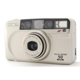 EXC+5 Minolta RIVA ZOOM 90 DATE 35mm Film Point and Shoot Camera from Japan Câmera Minolta RIVA ZOOM 90 DATE 35mm Point and Shoot, fabricada no Japão, em excelente estado de conservação (EXC+5).