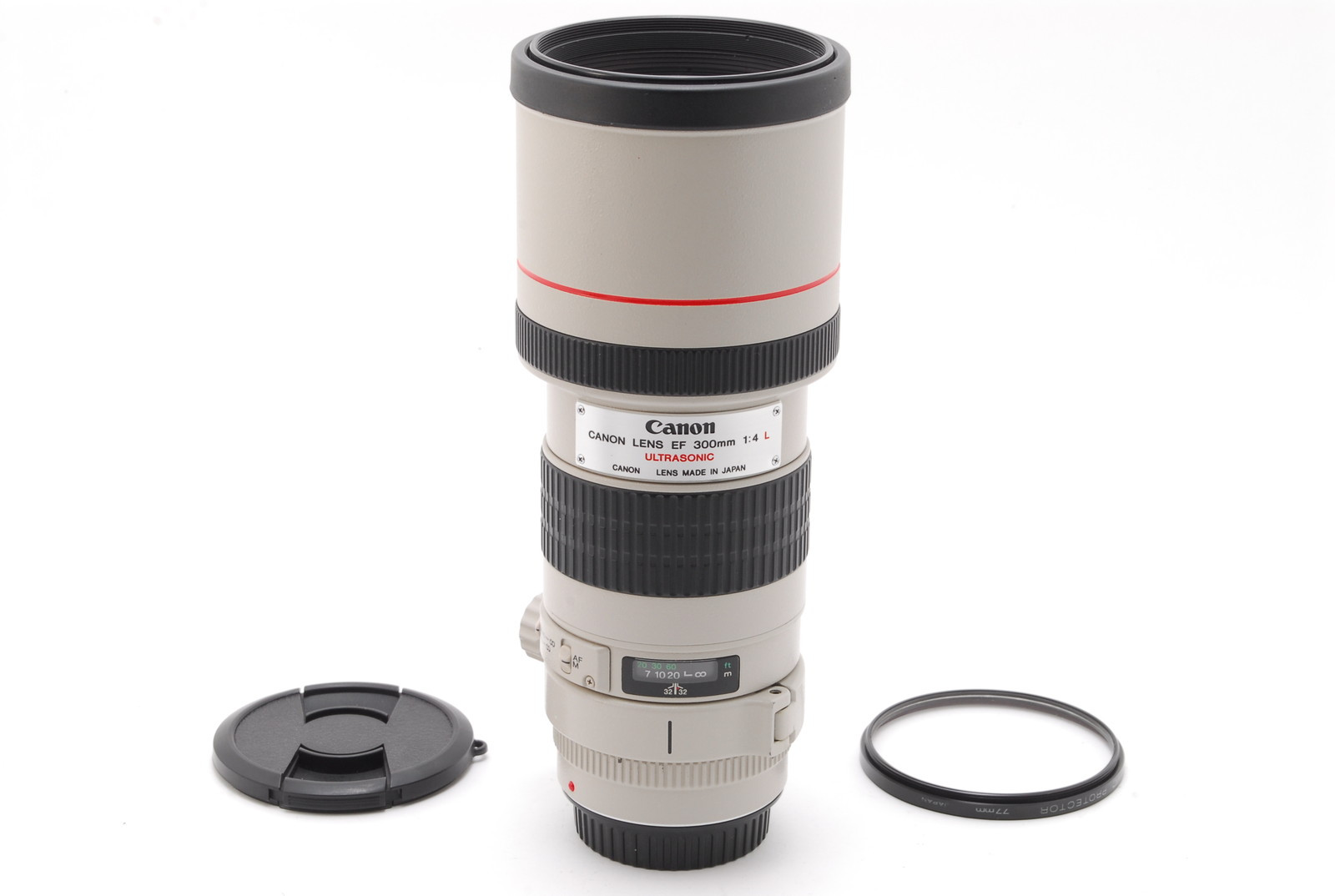 PROMOTION.MINT Canon EF 300mm f/4 L ULTRASONIC, Front & Rear Caps, Lens Filter from Japan