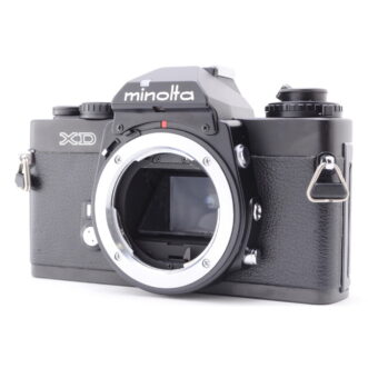 PROMOTION. NEAR MINT Minolta XD Black Body 35mm Film Camera Light Meter WORKS from Japan 近乎完好美能達 XD 黑體 35 毫米膠卷相機測光錶來自日本