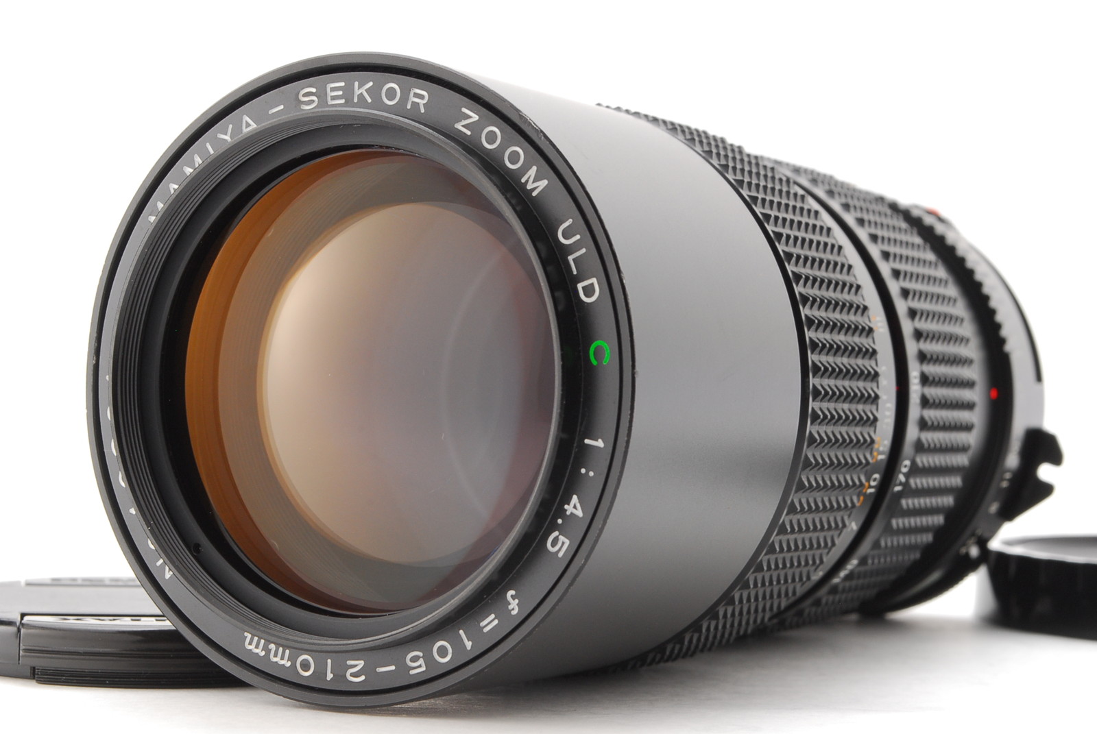 PROMOTION. EXC++++ Mamiya SEKOR ZOOM ULD C 105-210mm f/4.5, Front Cap, Rear Cap from Japan