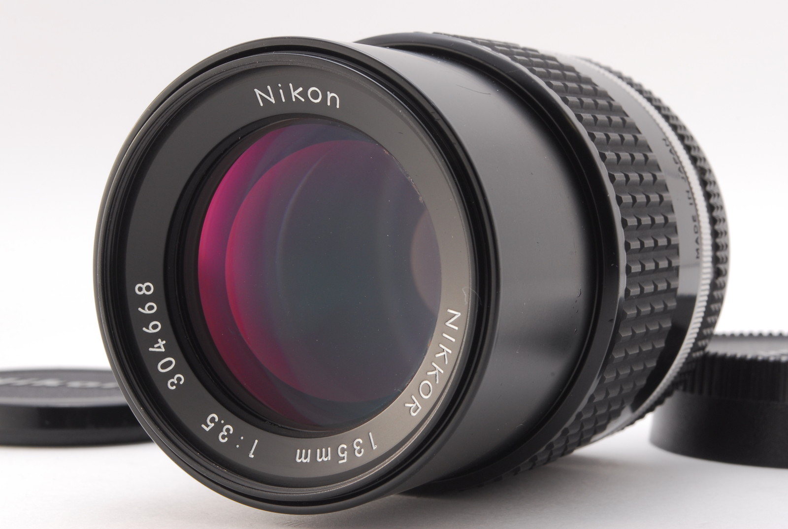 PROMOTION.  😊 EXC++++ Nikon NIKKOR 135mm f/3.5 AI-S AIS, Front Cap, Rear Cap from Japan