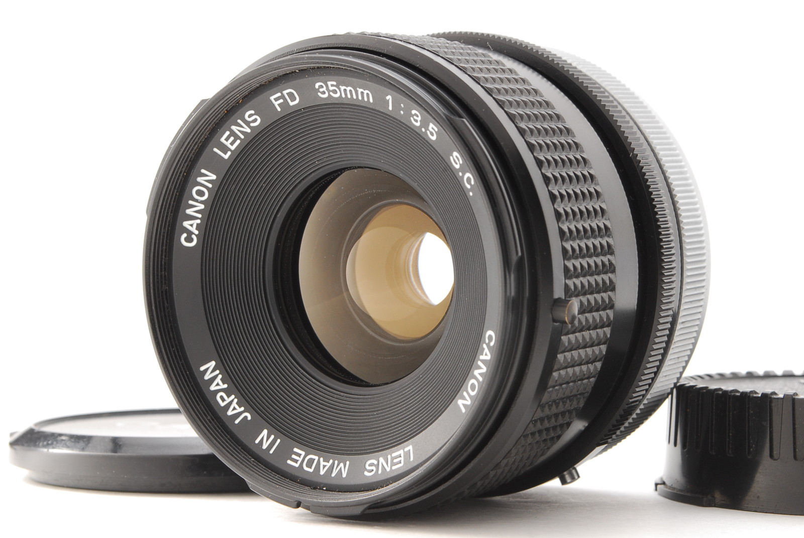 PROMOTION. EXC++++ Canon FD 35mm f/3.5 S.C. SC, Front Cap, Rear Cap from Japan