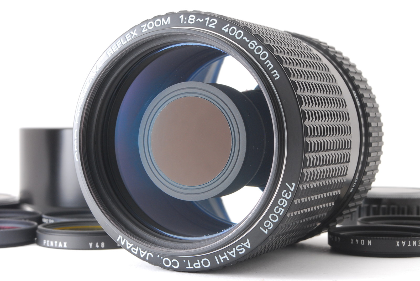 PROMOTION. NEAR MINT Asahi Opt Pentax smc PENTAX REFLEX ZOOM 400-600mm f/8-12, Case, Hood, Front Cap, Rear Cap, Lens Filters from Japan
