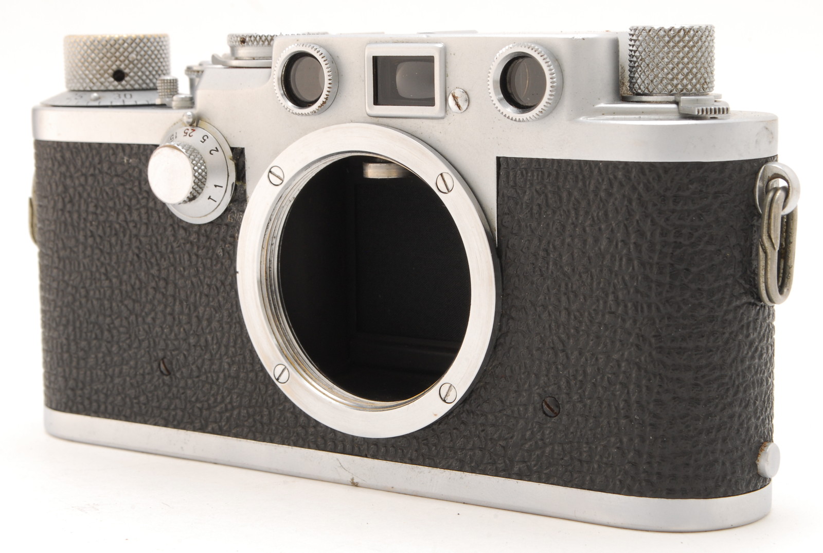 PROMOTION.OVERHAULED Leica IIIf III f Black Dial 35mm Film Rangefinder, Case from Japan