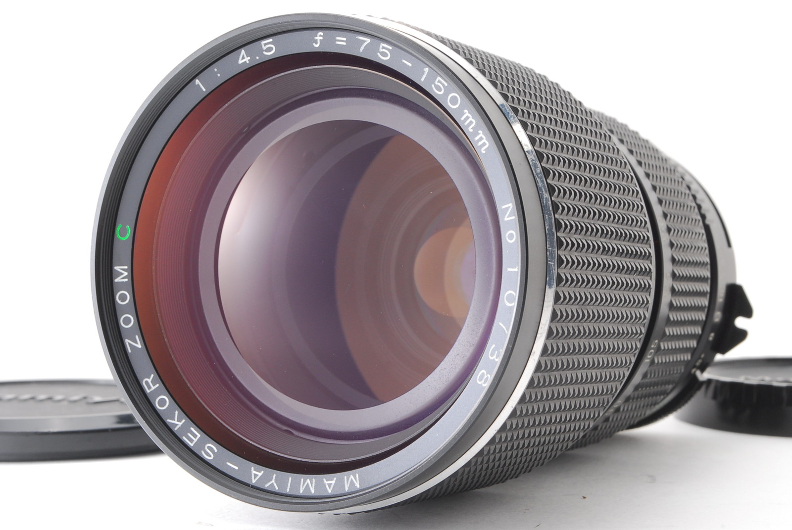 PROMOTION. EXC++++ Mamiya SEKOR ZOOM C 75-150mm f/4.5 M645, Front Cap, Rear Cap from Japan