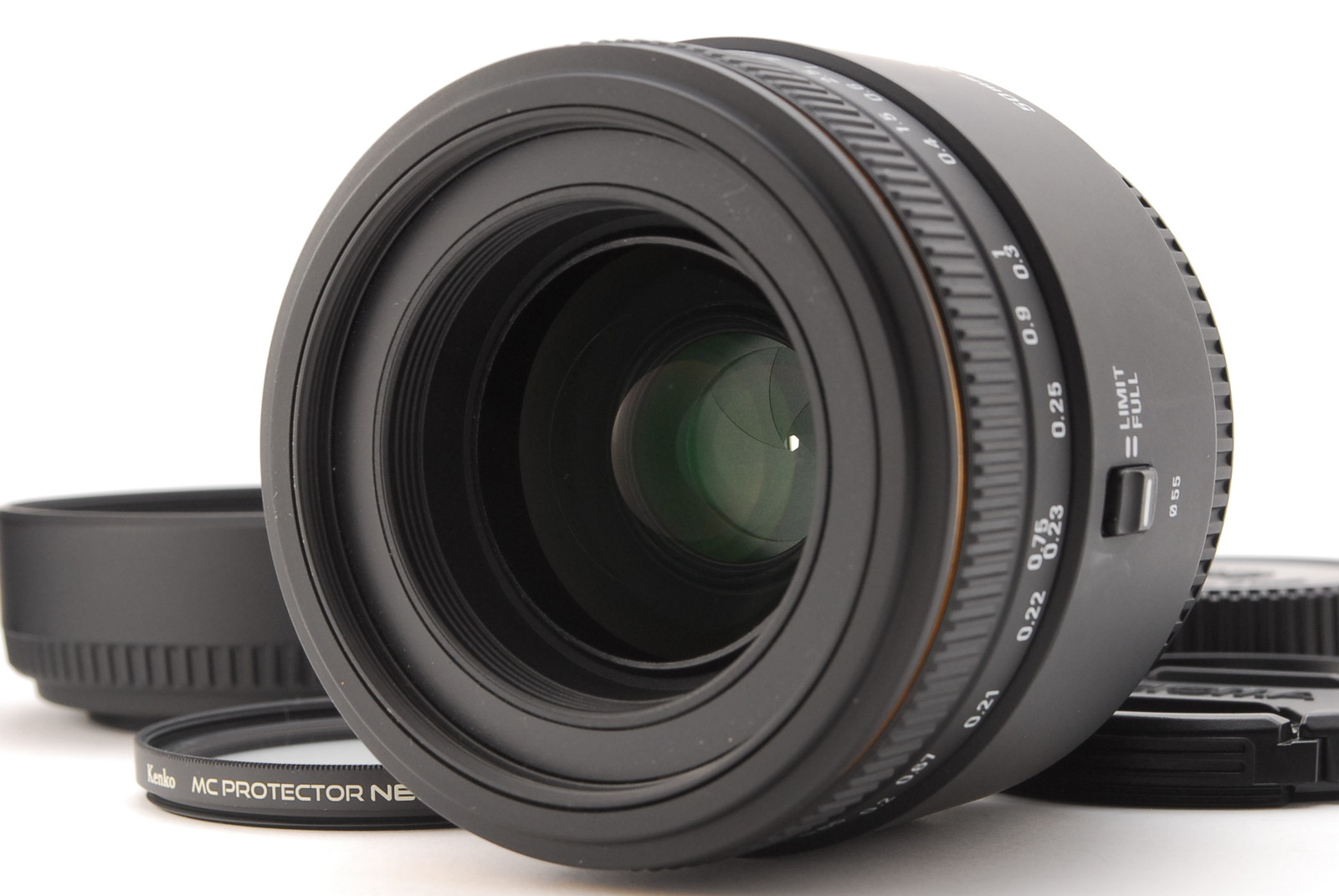 PROMOTION. TOP MINT Sigma 50mm f/2.8 EX DG Macro for Nikon AF, Front Cap, Rear Cap, Lens Filter, Hood from Japan