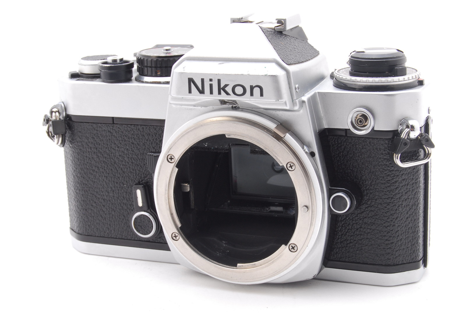 PROMOTION.EXC+++ Nikon FE Silver SLR 35mm Film Camera Body Light Meter WORKS from Japan