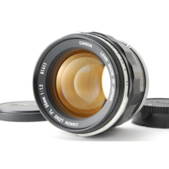 PROMOTION. EXC+5 Canon FL 55mm f/1.2, Front Cap, Rear Cap from Japan EXC+5 캐논 FL 55mm f/1.2, 전면 캡, 후면 캡 Canon