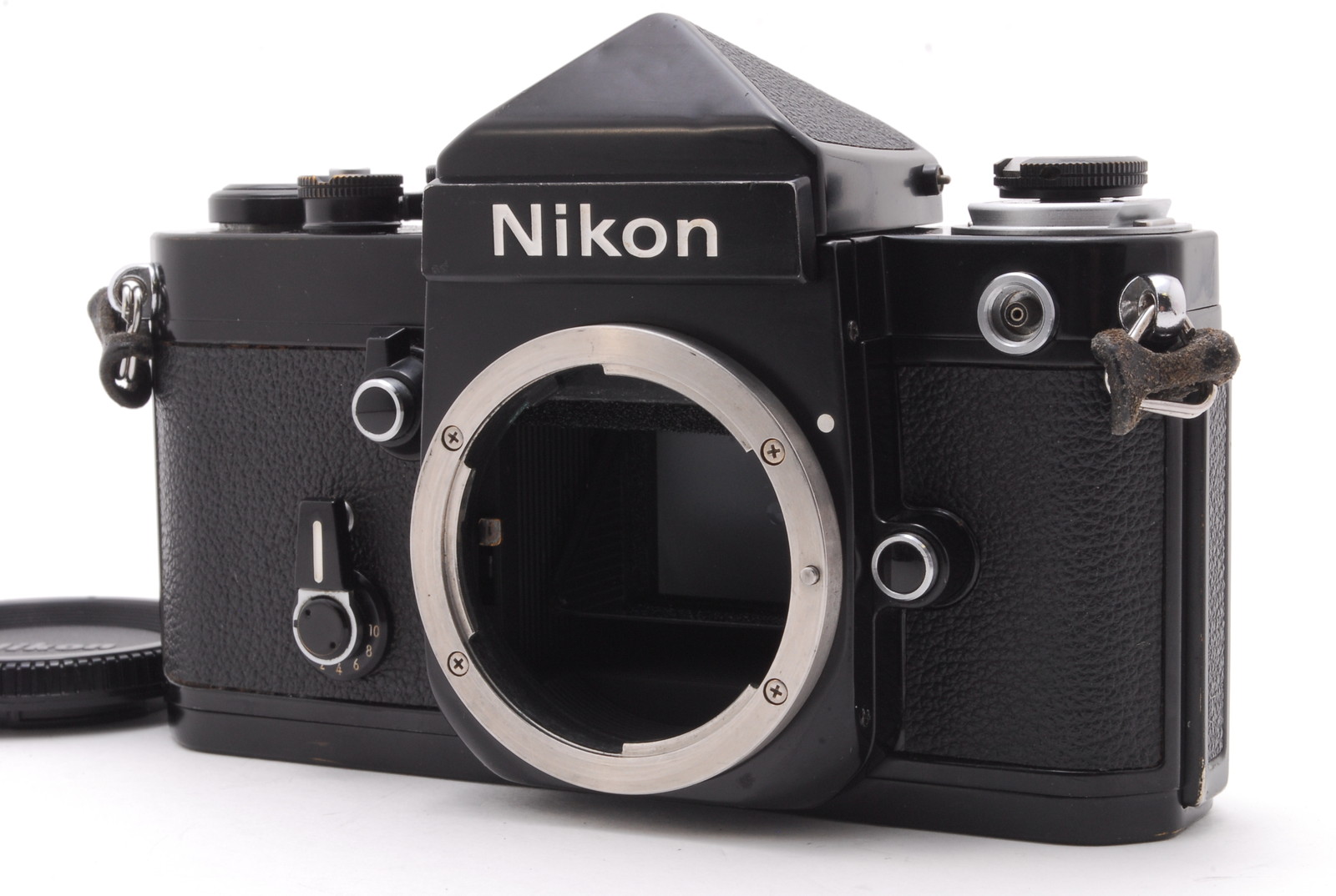 PROMOTION.😊 OVERHAULED Nikon F2 Eye Level DE-1 Black Body Only, Body Cap from Japan